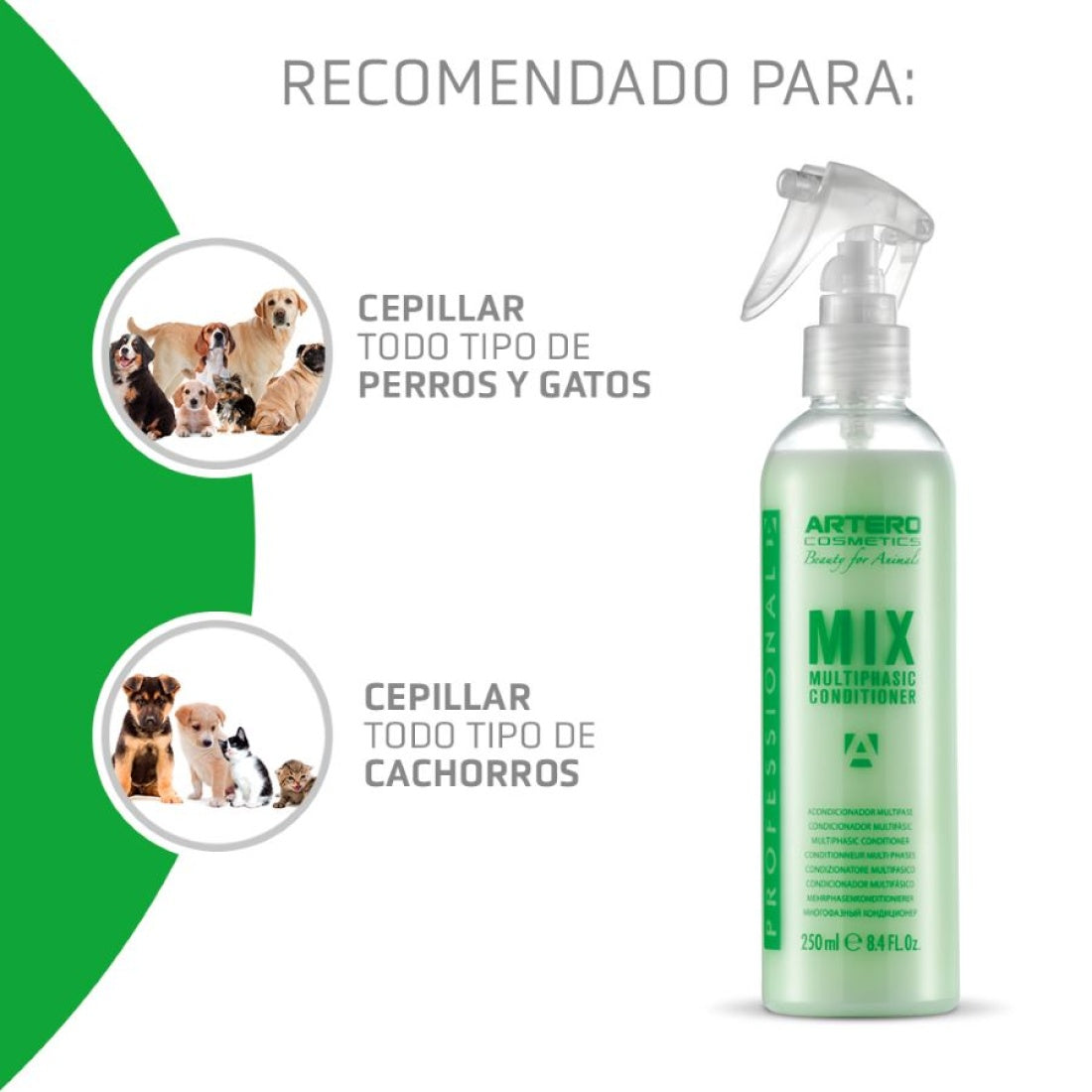 Acondicionador Artero Mix Spray 250 ml.