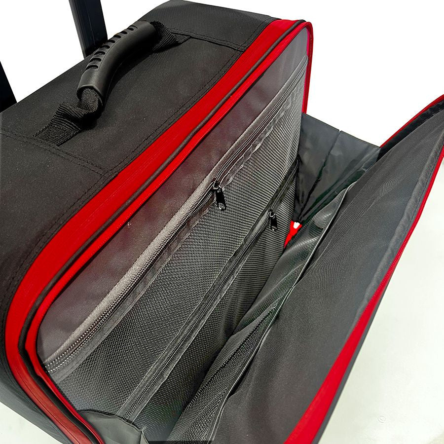 Artero Maleta Pandora Con Ruedas Negra Roja